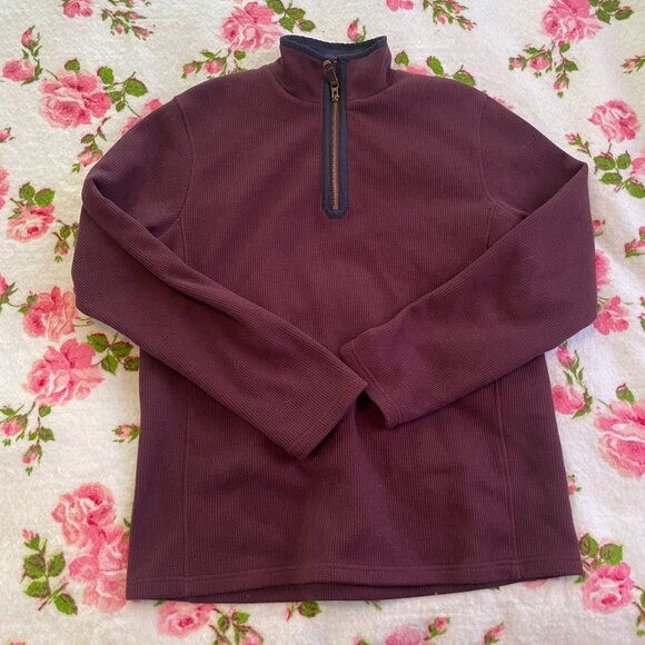 Mountian warehouse burgundy quarter zip pullover sweater! - Picture 11 of 15